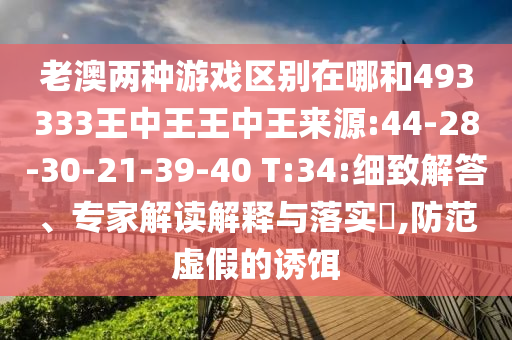 老澳兩種游戲區(qū)別在哪和493333王中王王中王來(lái)源:44-28-30-21-39-40 T:34:細(xì)致解答、專(zhuān)家解讀解釋與落實(shí)?,防范虛假的誘餌