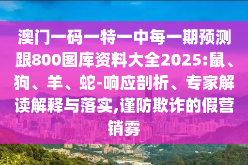 澳門一碼一特一中每一期預(yù)測(cè)跟800圖庫資料大全2025:鼠